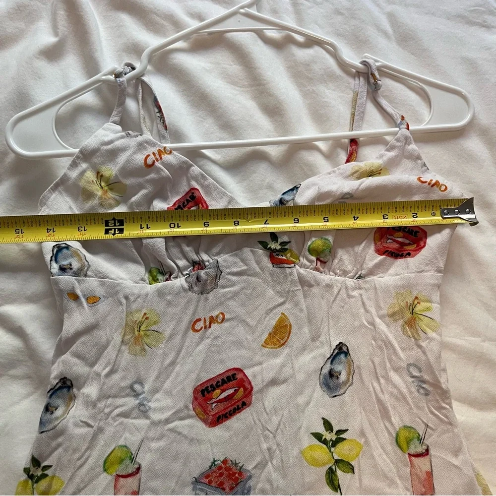 Princess Polly Jaye Ciao Italian White Mini Dress 6 - Picture 8 of 13